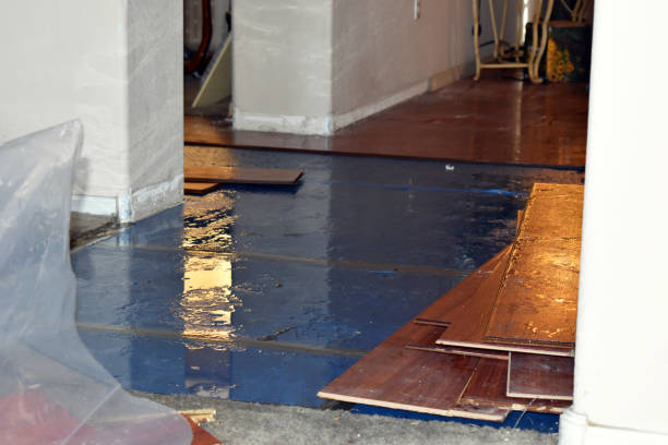 Professional Water Removal technician working in Cost, TX